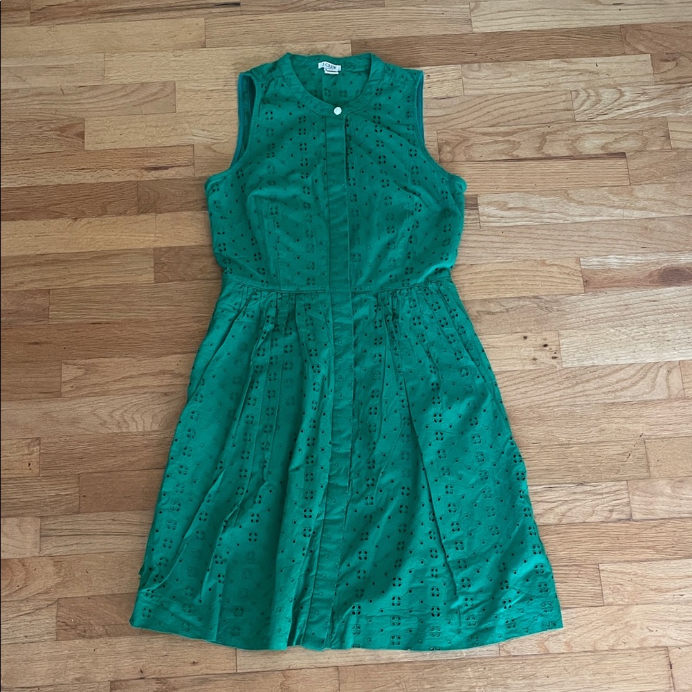 J. Crew Eyelet Sleeveless Dress - XS